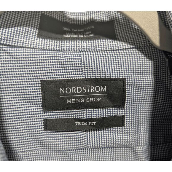 NORDSTROM RACK Men's Long Sleeve Trim Fit Button Down Shirt Size16 32/33 - Picture 5 of 5